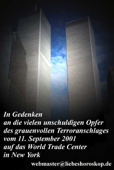 In Gedenken an die Attentat-Opfer in New York
